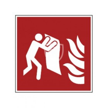 Pictogramsticker blusdeken - 20 x 20 cm