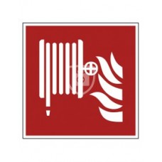Pictogramsticker brandslanghaspel - 10 x 10 cm